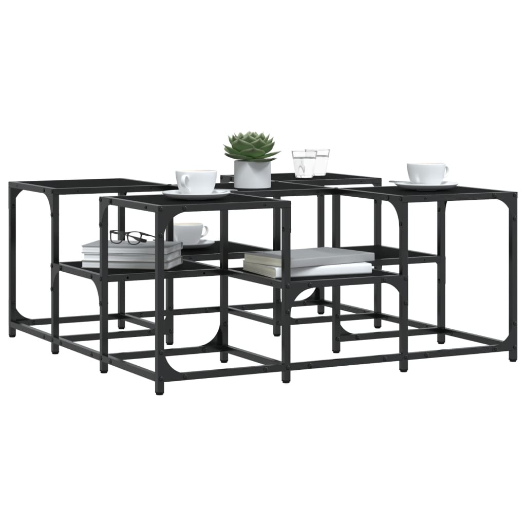 Couchtisch Schwarz 91x91x40 cm Holzwerkstoff - Pazzar.ch