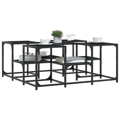 Couchtisch Schwarz 91x91x40 cm Holzwerkstoff - Pazzar.ch