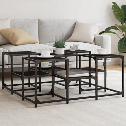 Couchtisch Schwarz 91x91x40 cm Holzwerkstoff - Pazzar.ch