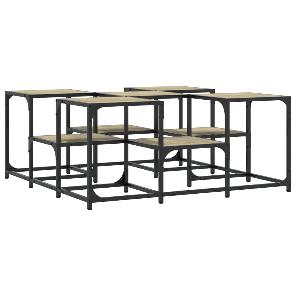 Couchtisch Sonoma-Eiche 91x91x40 cm Holzwerkstoff - Pazzar.ch