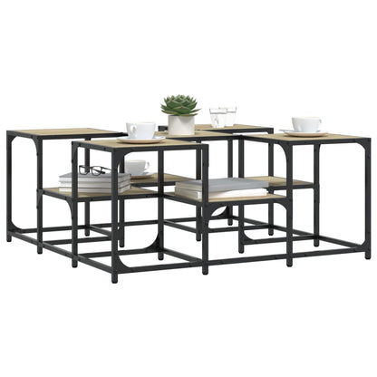 Couchtisch Sonoma-Eiche 91x91x40 cm Holzwerkstoff - Pazzar.ch