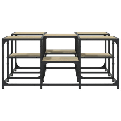 Couchtisch Sonoma-Eiche 91x91x40 cm Holzwerkstoff - Pazzar.ch