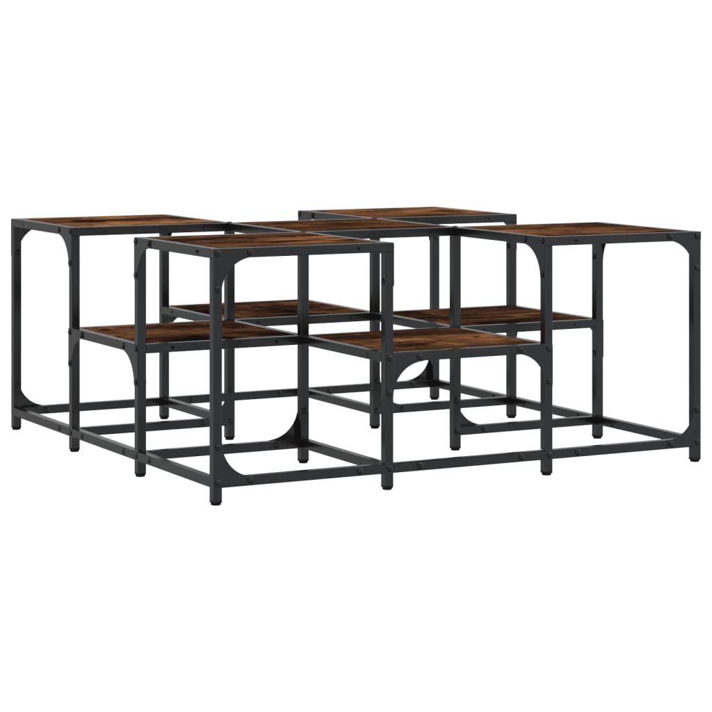 Couchtisch Räuchereiche 91x91x40 cm Holzwerkstoff - Pazzar.ch