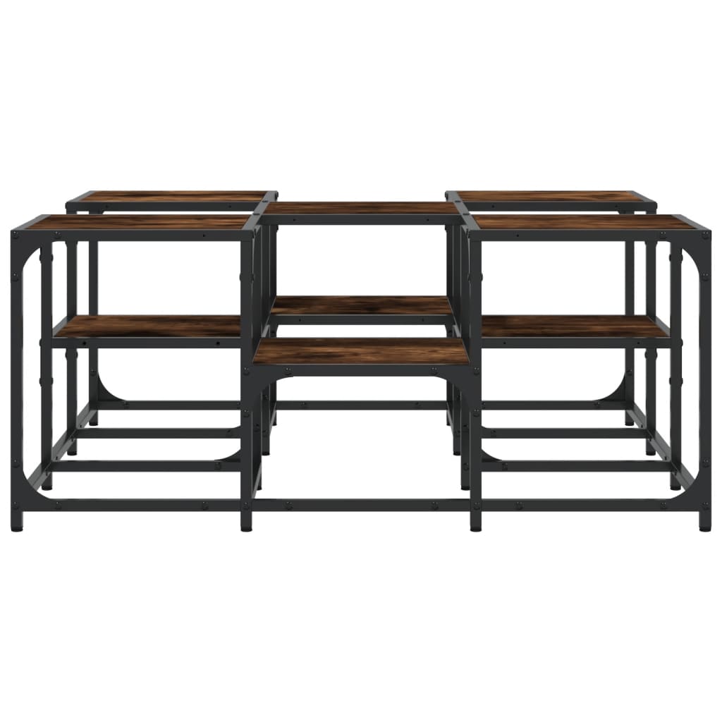 Couchtisch Räuchereiche 91x91x40 cm Holzwerkstoff - Pazzar.ch