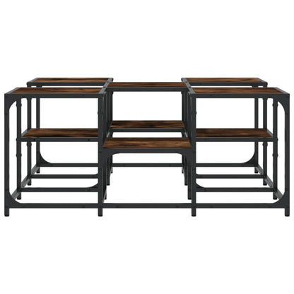 Couchtisch Räuchereiche 91x91x40 cm Holzwerkstoff - Pazzar.ch