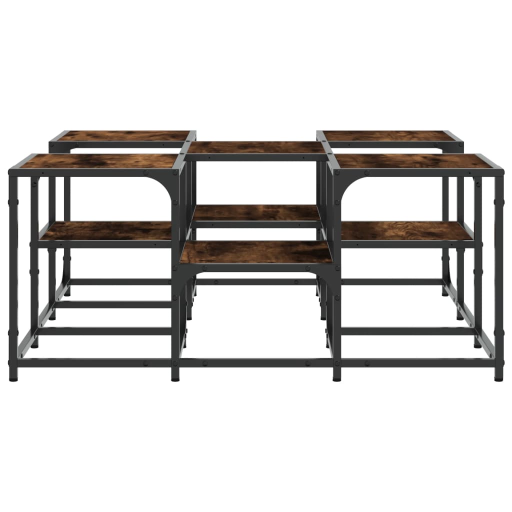 Couchtisch Räuchereiche 91x91x40 cm Holzwerkstoff - Pazzar.ch