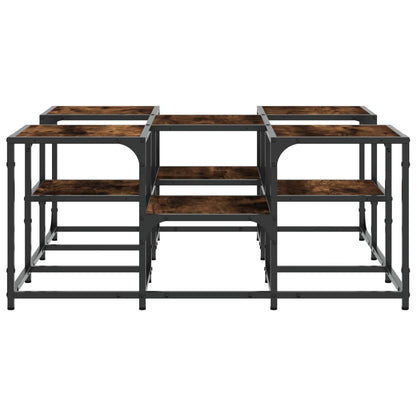 Couchtisch Räuchereiche 91x91x40 cm Holzwerkstoff - Pazzar.ch