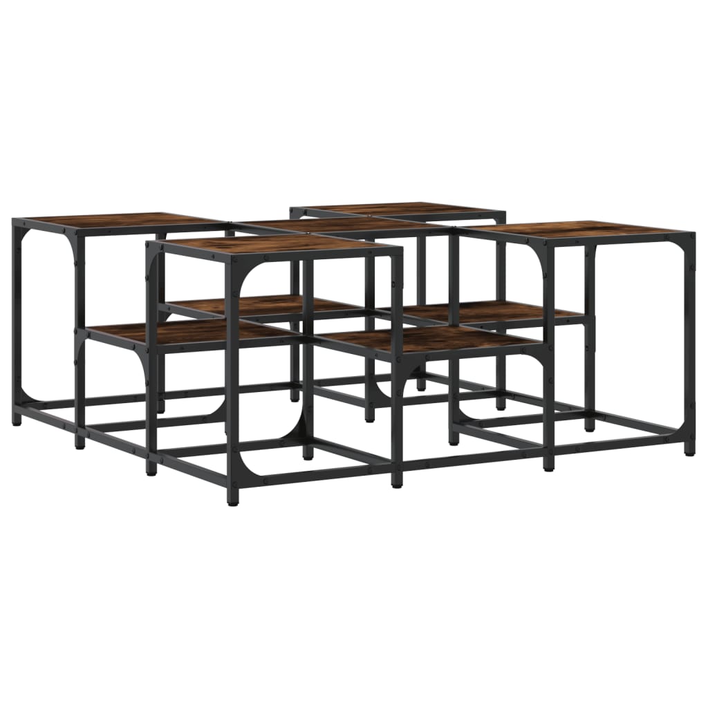 Couchtisch Räuchereiche 91x91x40 cm Holzwerkstoff - Pazzar.ch