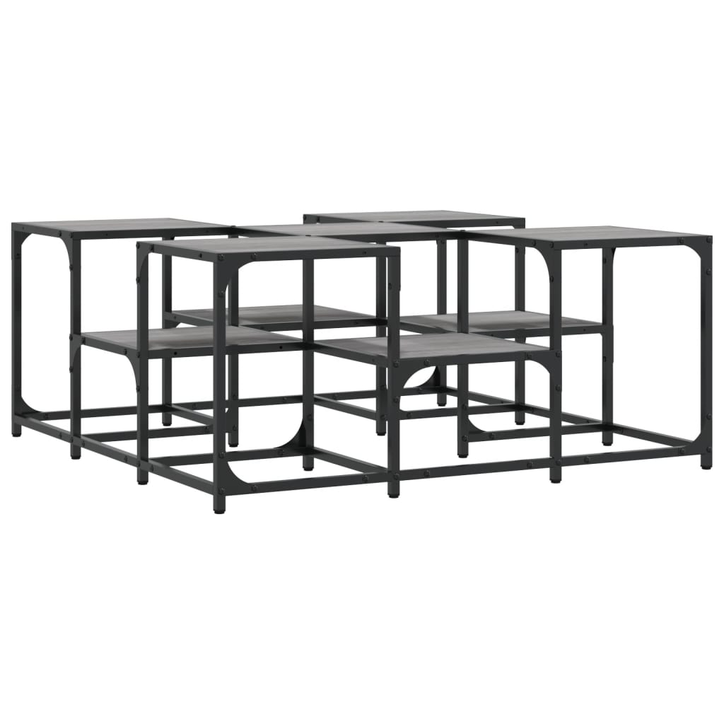 Couchtisch Grau Sonoma 91x91x40 cm Holzwerkstoff - Pazzar.ch