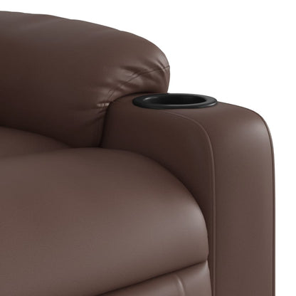 Massagesessel Braun Kunstleder - Pazzar.ch