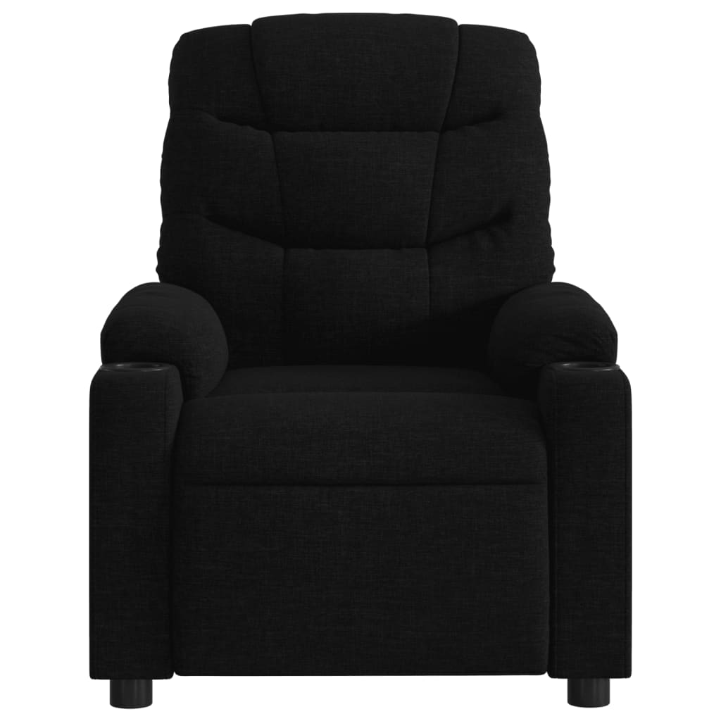 Massagesessel Schwarz Stoff - Pazzar.ch