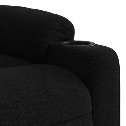 Massagesessel Schwarz Stoff - Pazzar.ch