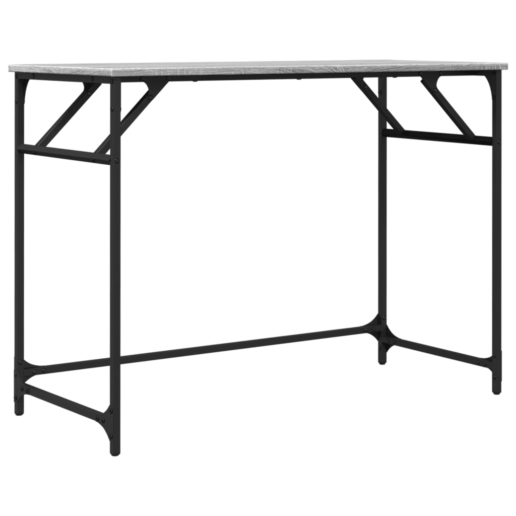 Schreibtisch Grau Sonoma 100x45x76 cm Holzwerkstoff und Stahl - Pazzar.ch