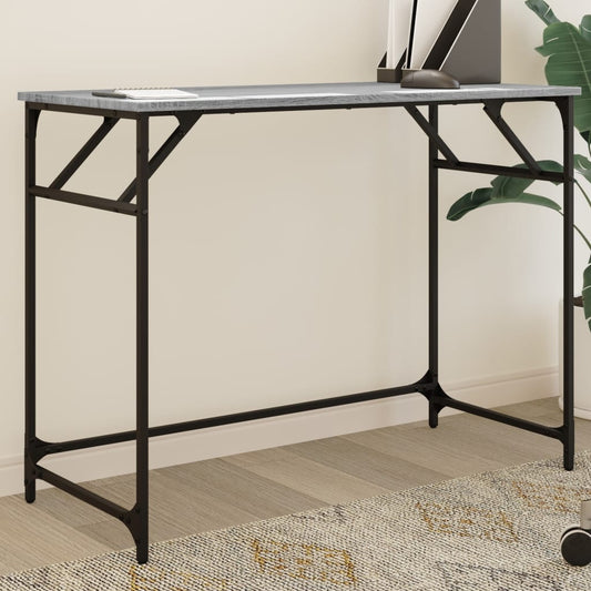 Schreibtisch Grau Sonoma 100x45x76 cm Holzwerkstoff und Stahl - Pazzar.ch