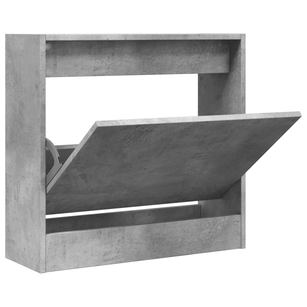 Schuhschrank Betongrau 60x21x57 cm Holzwerkstoff - Pazzar.ch