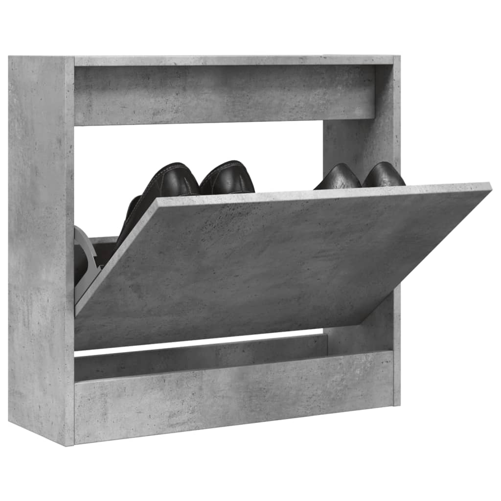 Schuhschrank Betongrau 60x21x57 cm Holzwerkstoff - Pazzar.ch