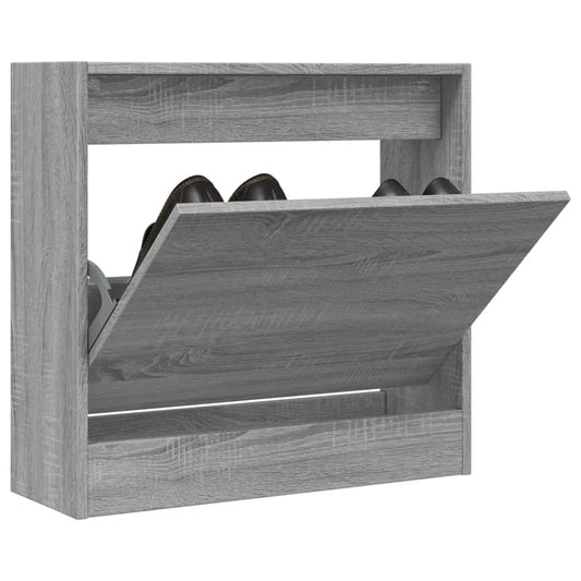 Schuhregal Grau Sonoma 60x21x57 cm Holzwerkstoff - Pazzar.ch