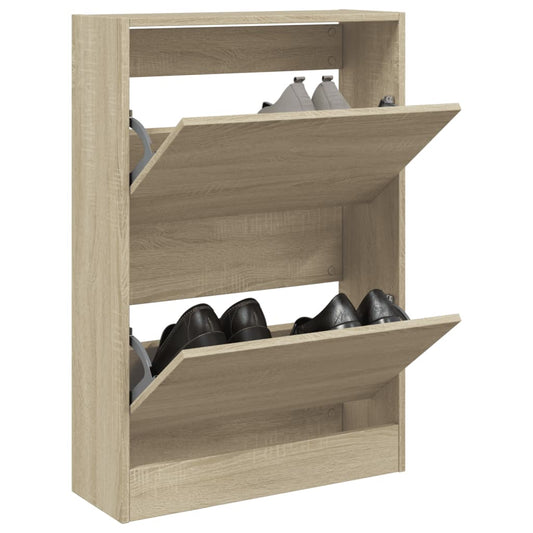 Schuhschrank Sonoma-Eiche 60x21x87,5 cm Holzwerkstoff - Pazzar.ch
