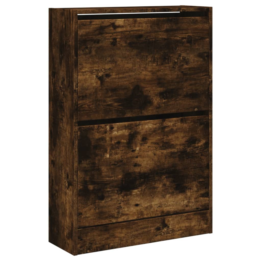 Schuhschrank Räuchereiche 60x21x87,5 cm Holzwerkstoff - Pazzar.ch