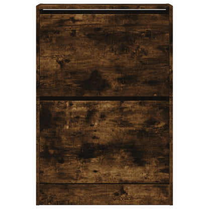 Schuhschrank Räuchereiche 60x21x87,5 cm Holzwerkstoff - Pazzar.ch
