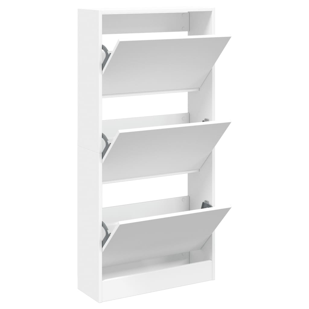Schuhschrank Weiß 60x21x125,5 cm Holzwerkstoff - Pazzar.ch