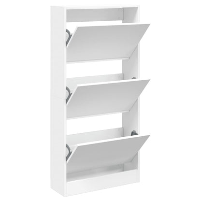 Schuhschrank Weiß 60x21x125,5 cm Holzwerkstoff - Pazzar.ch