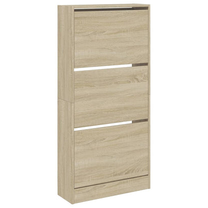Schuhschrank Sonoma-Eiche 60x21x125,5 cm Holzwerkstoff - Pazzar.ch