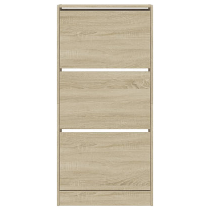Schuhschrank Sonoma-Eiche 60x21x125,5 cm Holzwerkstoff - Pazzar.ch