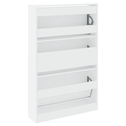 Schuhschrank Weiß 80x21x125,5 cm Holzwerkstoff - Pazzar.ch