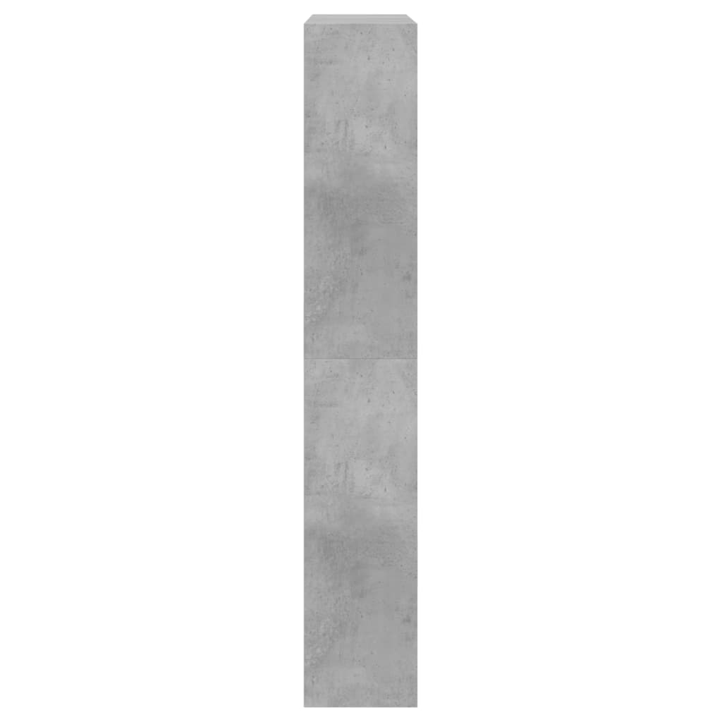 Schuhschrank Betongrau 80x21x125,5 cm Holzwerkstoff - Pazzar.ch