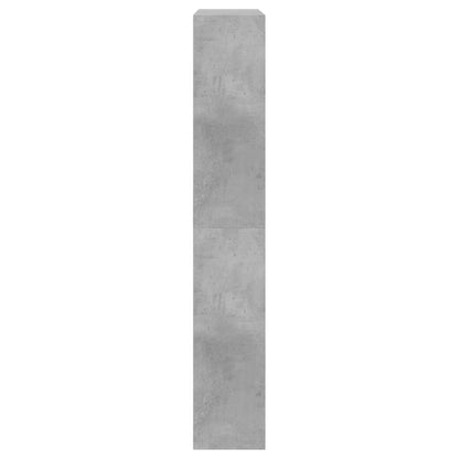 Schuhschrank Betongrau 80x21x125,5 cm Holzwerkstoff - Pazzar.ch