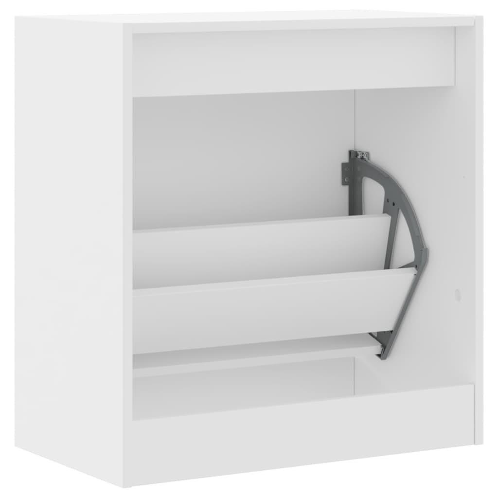 Schuhschrank Weiß 60x34x63,5 cm Holzwerkstoff - Pazzar.ch