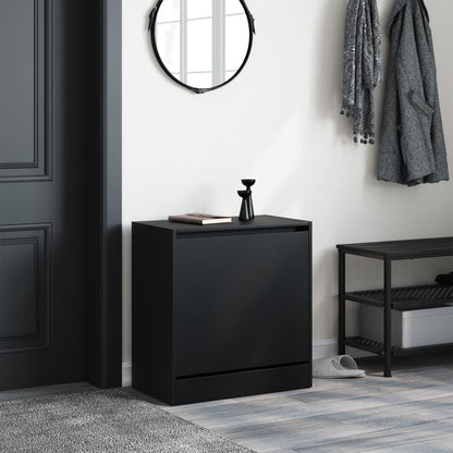 Schuhschrank Schwarz 60x34x63,5 cm Holzwerkstoff - Pazzar.ch