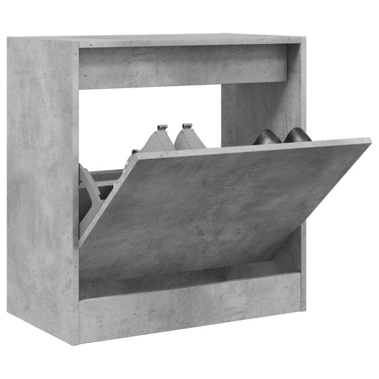 Schuhschrank Betongrau 60x34x63,5 cm Holzwerkstoff - Pazzar.ch