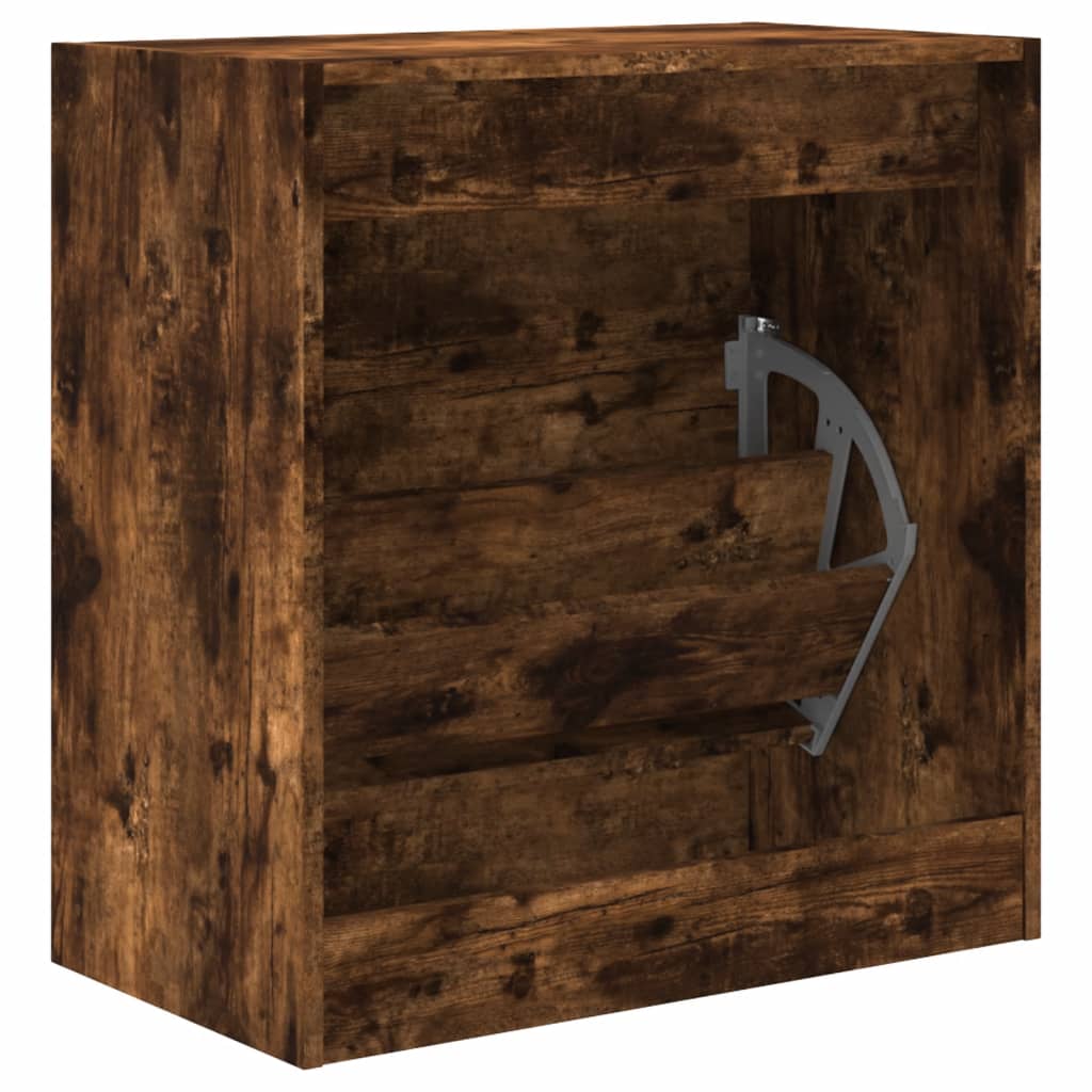 Schuhschrank Räuchereiche 60x34x63,5 cm Holzwerkstoff - Pazzar.ch