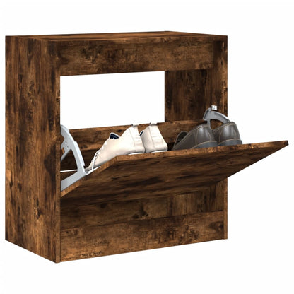Schuhschrank Räuchereiche 60x34x63,5 cm Holzwerkstoff - Pazzar.ch