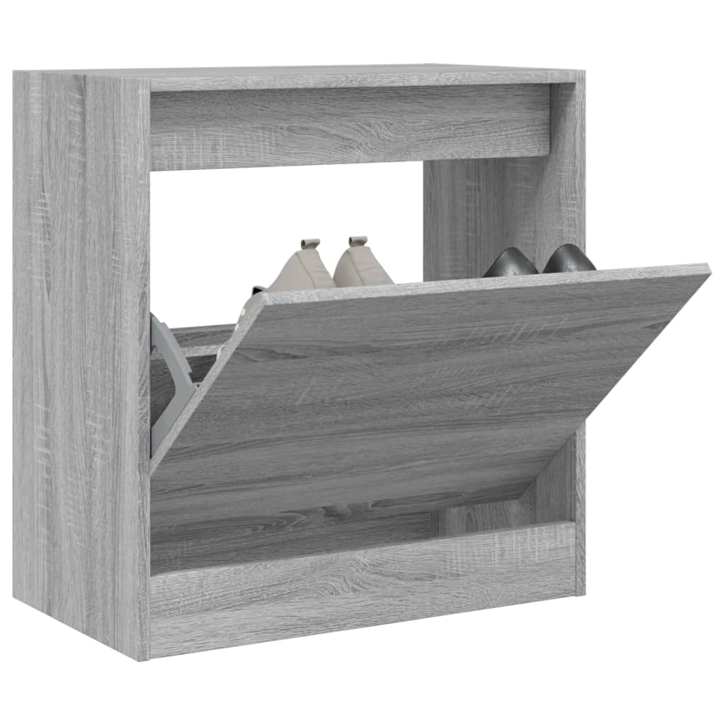 Schuhschrank Grau Sonoma 60x34x63,5 cm Holzwerkstoff - Pazzar.ch