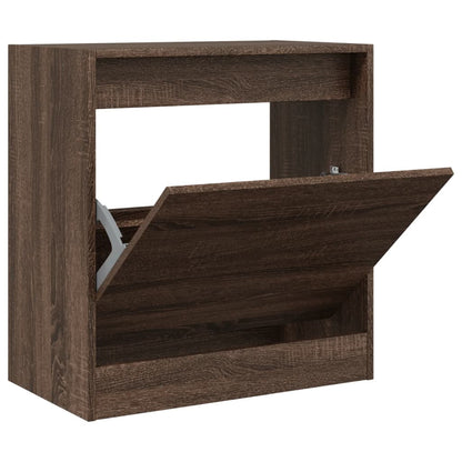 Schuhschrank Braun Eichen-Optik 60x34x63,5 cm Holzwerkstoff - Pazzar.ch