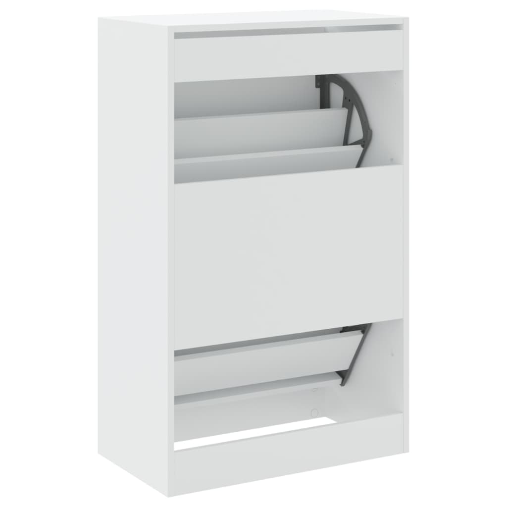 Schuhschrank Weiß 60x34x96,5 cm Holzwerkstoff - Pazzar.ch