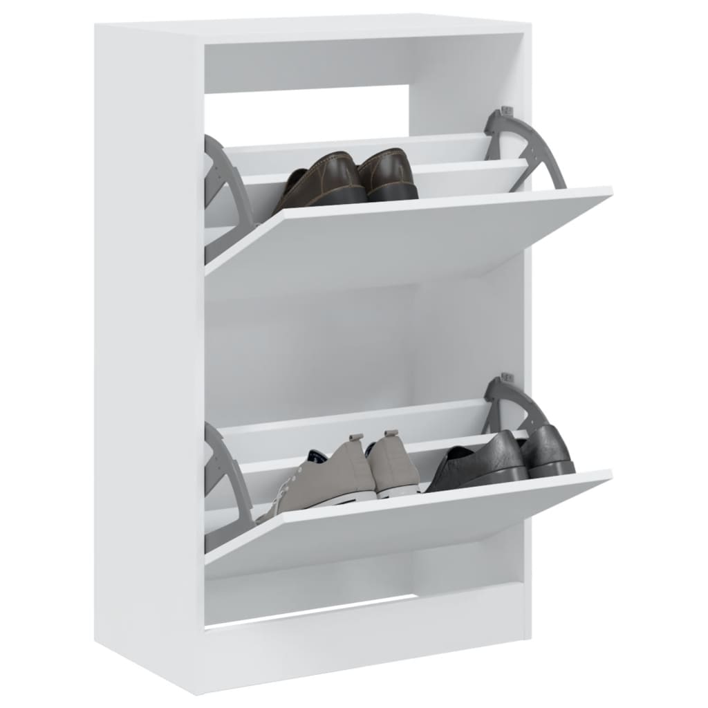 Schuhschrank Weiß 60x34x96,5 cm Holzwerkstoff - Pazzar.ch