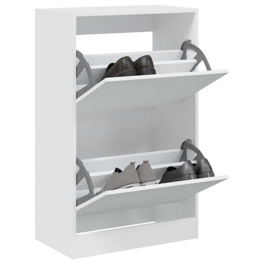 Schuhschrank Weiß 60x34x96,5 cm Holzwerkstoff - Pazzar.ch
