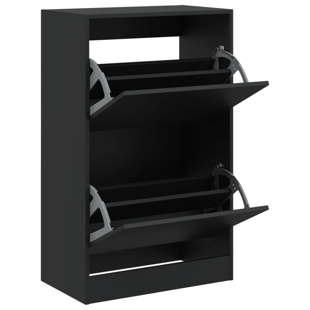 Schuhschrank Schwarz 60x34x96,5 cm Holzwerkstoff - Pazzar.ch