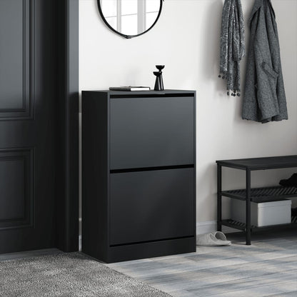 Schuhschrank Schwarz 60x34x96,5 cm Holzwerkstoff - Pazzar.ch