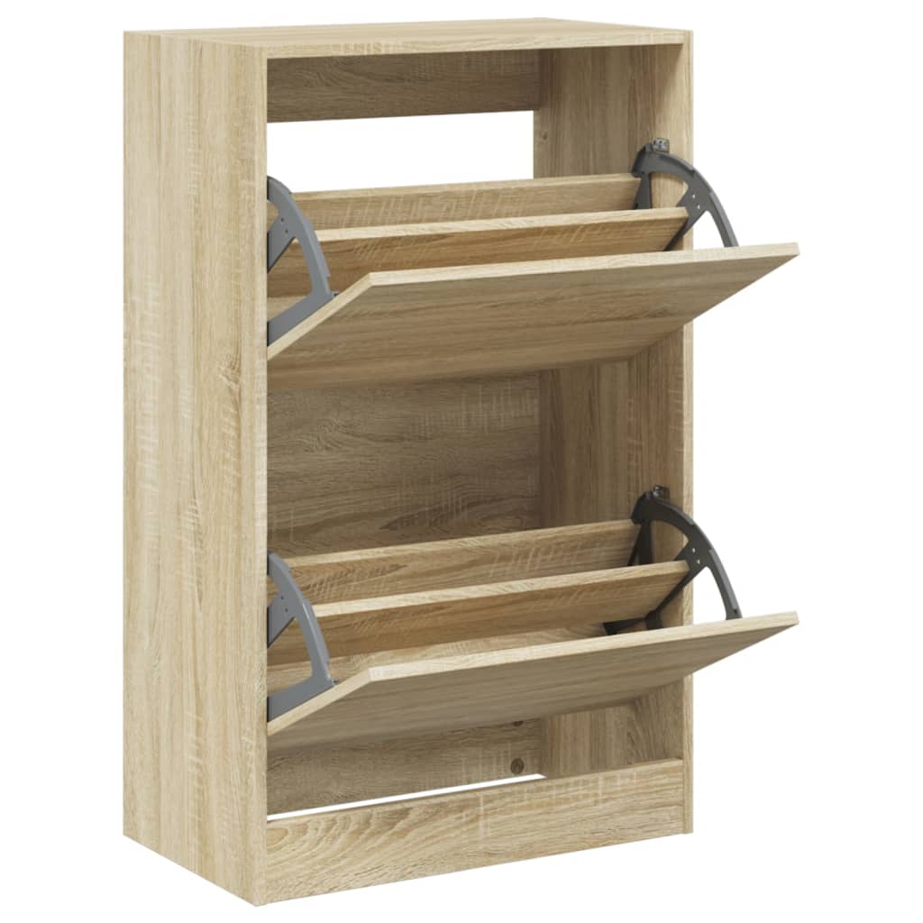 Schuhschrank Sonoma-Eiche 60x34x96,5 cm Holzwerkstoff - Pazzar.ch
