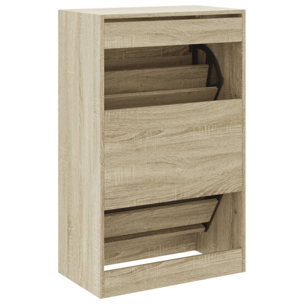 Schuhschrank Sonoma-Eiche 60x34x96,5 cm Holzwerkstoff - Pazzar.ch