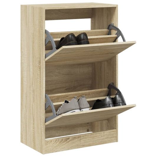 Schuhschrank Sonoma-Eiche 60x34x96,5 cm Holzwerkstoff - Pazzar.ch