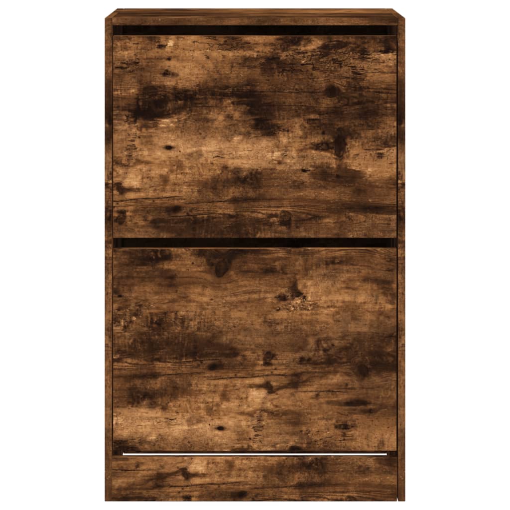 Schuhschrank Räuchereiche 60x34x96,5 cm Holzwerkstoff - Pazzar.ch