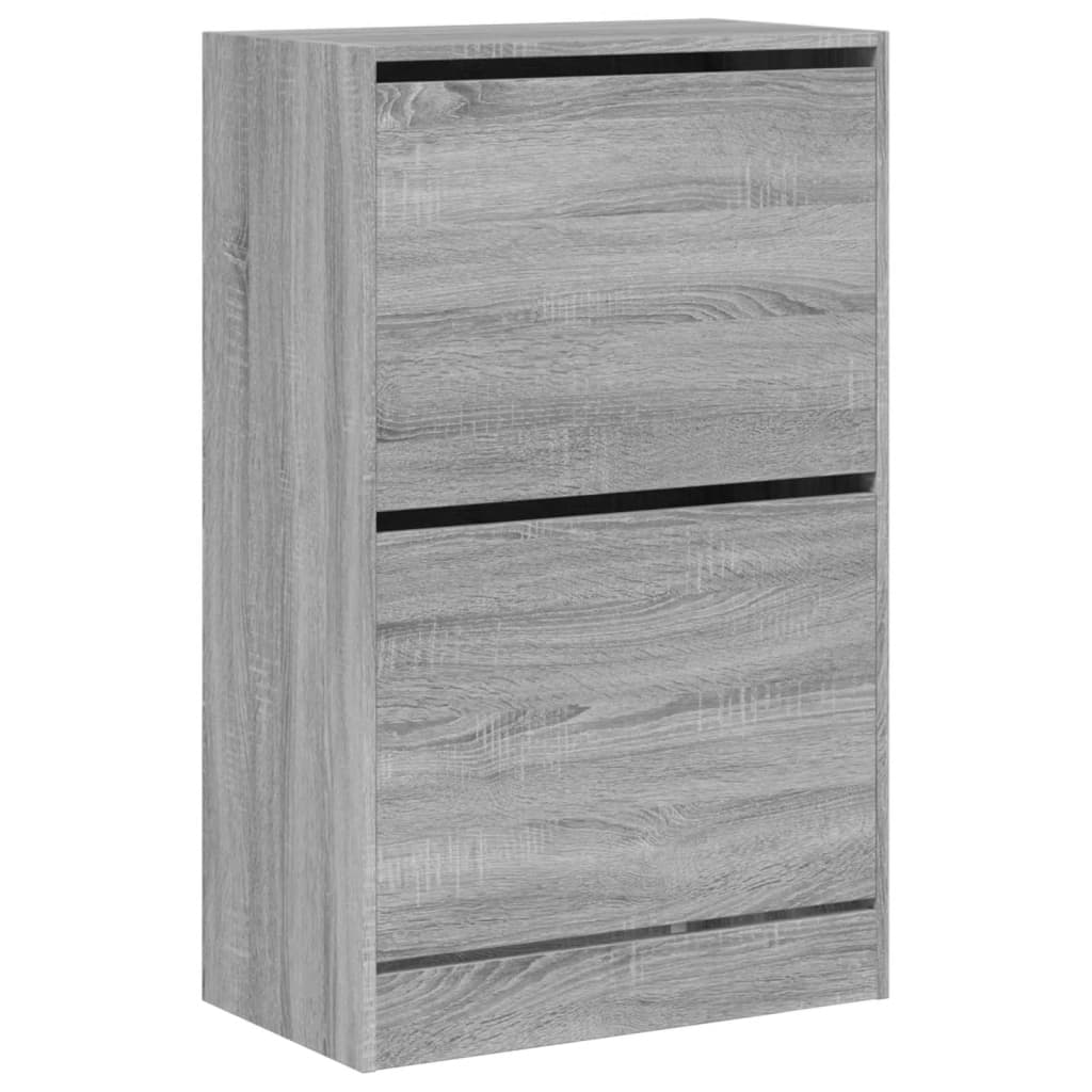 Schuhschrank Grau Sonoma 60x34x96,5 cm Holzwerkstoff - Pazzar.ch