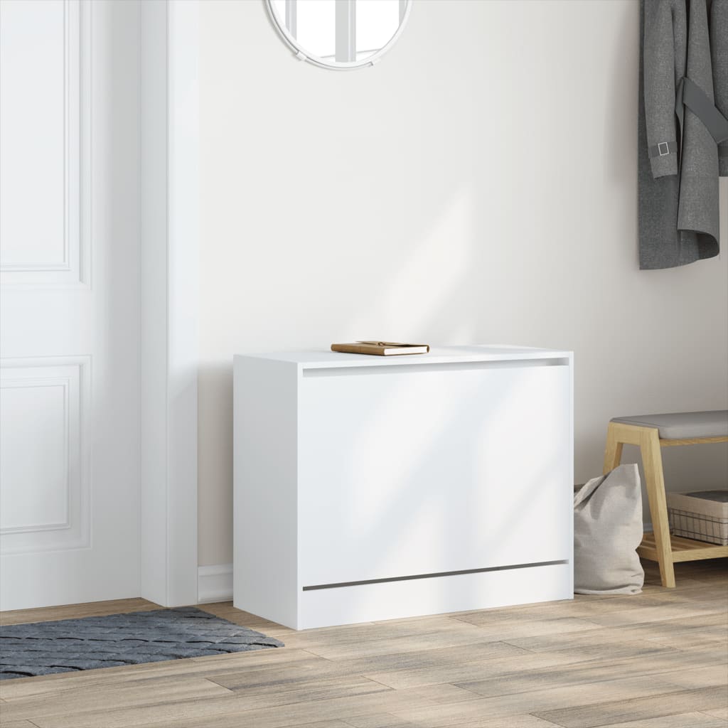 Schuhschrank Weiß 80x34x63 cm Holzwerkstoff - Pazzar.ch