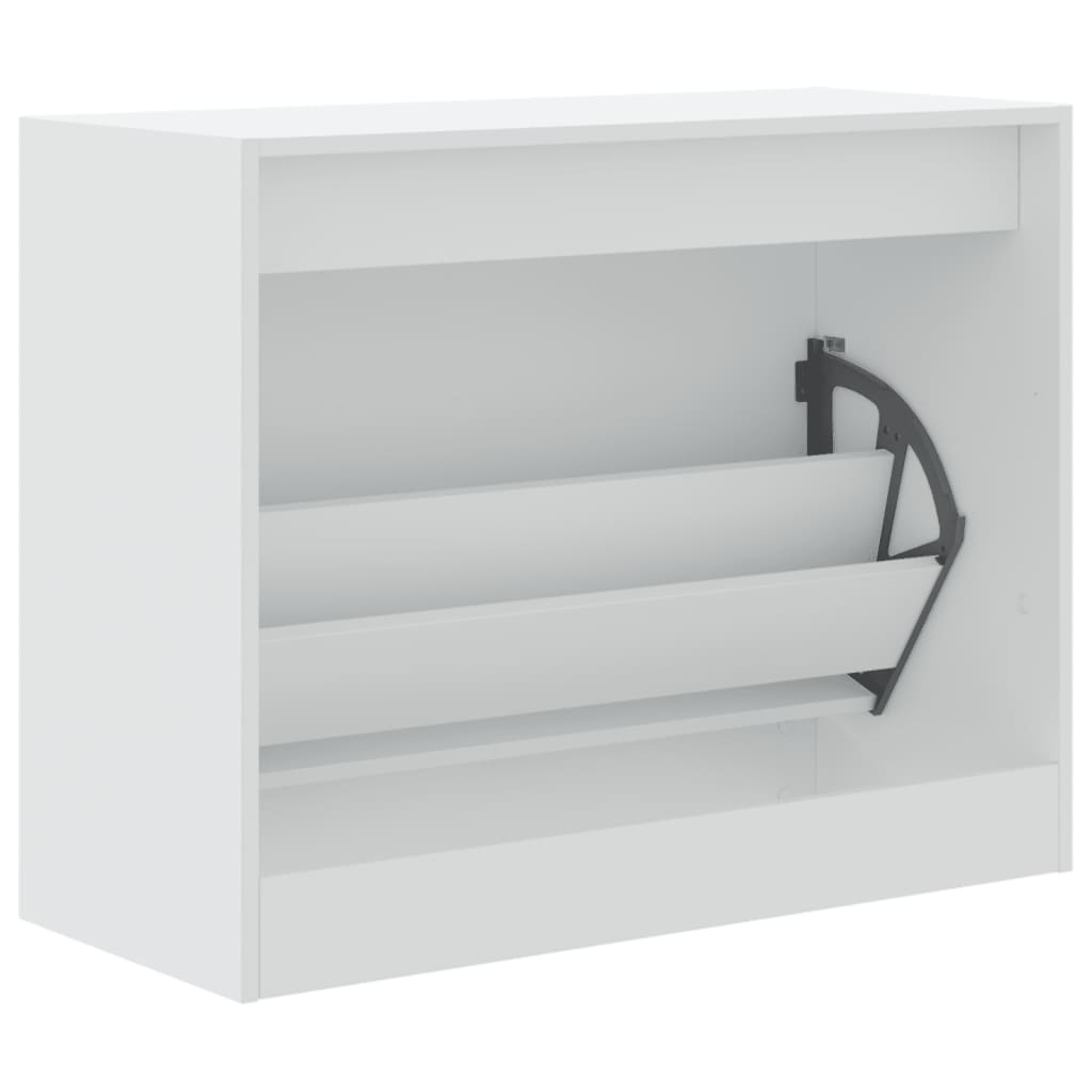 Schuhschrank Weiß 80x34x63 cm Holzwerkstoff - Pazzar.ch